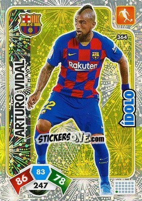 Sticker Arturo Vidal - Liga Santander 2019-2020. Adrenalyn XL n. 364 - Panini