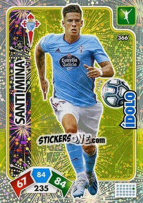 Sticker Santi Mina - Liga Santander 2019-2020. Adrenalyn XL n. 366 - Panini