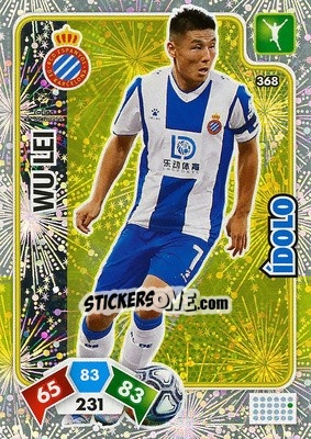 Sticker Wu Lei - Liga Santander 2019-2020. Adrenalyn XL n. 368 - Panini