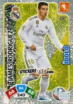 Sticker James Rodríguez - Liga Santander 2019-2020. Adrenalyn XL n. 373 - Panini