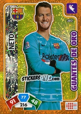 Sticker Neto - Liga Santander 2019-2020. Adrenalyn XL n. 382 - Panini