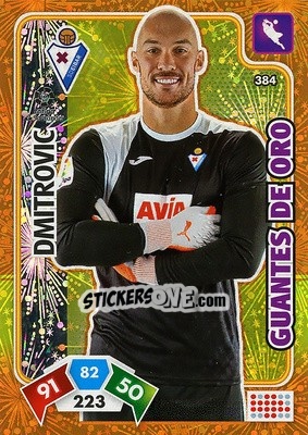Sticker Dmitrovic - Liga Santander 2019-2020. Adrenalyn XL n. 384 - Panini