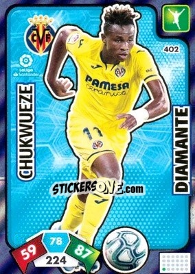 Sticker Chukwueze - Liga Santander 2019-2020. Adrenalyn XL n. 402 - Panini