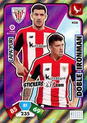 Sticker Capa-Yuri - Liga Santander 2019-2020. Adrenalyn XL n. 406 - Panini