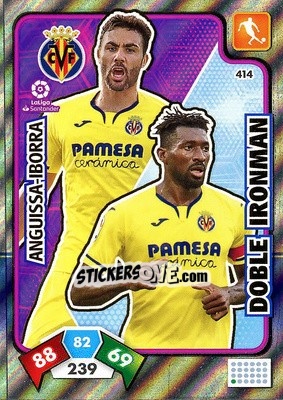 Sticker Anguissa / Iborra - Liga Santander 2019-2020. Adrenalyn XL n. 414 - Panini