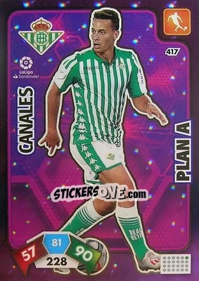 Sticker Canales - Liga Santander 2019-2020. Adrenalyn XL n. 417 - Panini