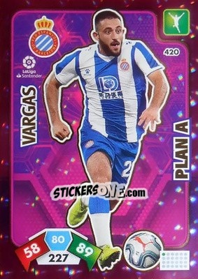 Sticker Vargas - Liga Santander 2019-2020. Adrenalyn XL n. 420 - Panini
