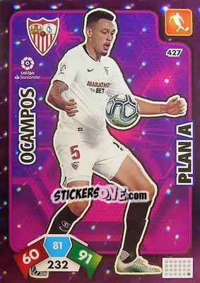 Cromo Ocampos - Liga Santander 2019-2020. Adrenalyn XL n. 427 - Panini