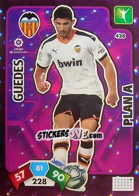 Sticker Guedes - Liga Santander 2019-2020. Adrenalyn XL n. 428 - Panini