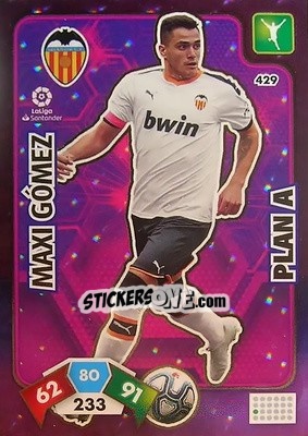Sticker Maxi Gómez - Liga Santander 2019-2020. Adrenalyn XL n. 429 - Panini