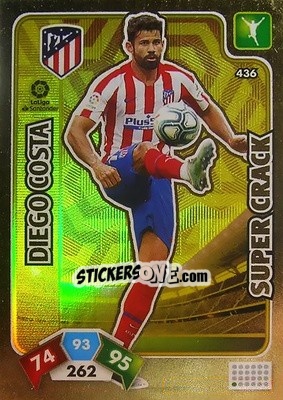 Sticker Diego Costa - Liga Santander 2019-2020. Adrenalyn XL n. 436 - Panini