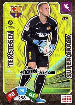 Cromo Ter Stegen - Liga Santander 2019-2020. Adrenalyn XL n. 437 - Panini