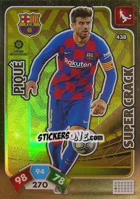 Sticker Piqué - Liga Santander 2019-2020. Adrenalyn XL n. 438 - Panini