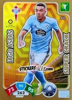 Sticker Iago Aspas - Liga Santander 2019-2020. Adrenalyn XL n. 443 - Panini
