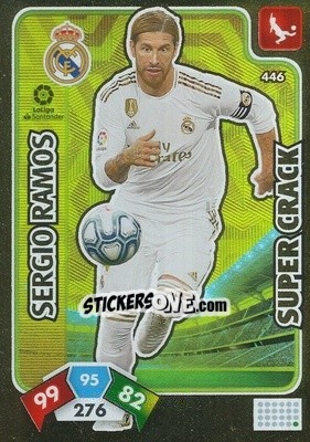 Sticker Sergio Ramos - Liga Santander 2019-2020. Adrenalyn XL n. 446 - Panini