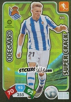 Sticker Odegaard - Liga Santander 2019-2020. Adrenalyn XL n. 450 - Panini