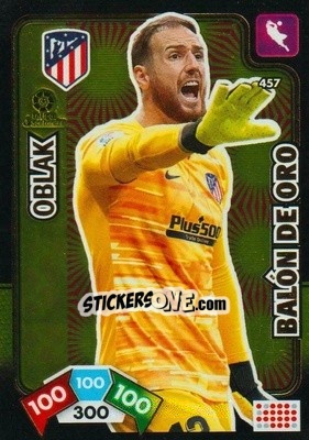 Sticker Oblak - Liga Santander 2019-2020. Adrenalyn XL n. 457 - Panini