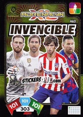 Sticker Jan Oblak / Sergio Ramos / Joao Felix / Lionel Messi - Liga Santander 2019-2020. Adrenalyn XL n. 462 - Panini