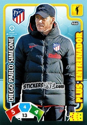 Cromo Diego Pablo Simeone - Liga Santander 2019-2020. Adrenalyn XL - Panini