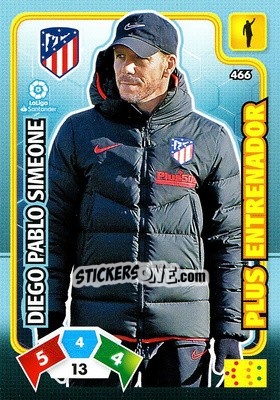 Sticker Diego Pablo Simeone - Liga Santander 2019-2020. Adrenalyn XL n. 466 - Panini