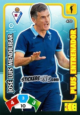 Sticker José Luis Mendilibar - Liga Santander 2019-2020. Adrenalyn XL n. 470 - Panini