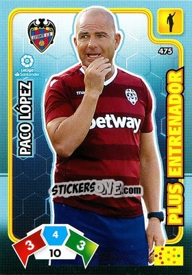 Sticker Paco López - Liga Santander 2019-2020. Adrenalyn XL n. 475 - Panini