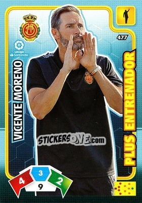 Sticker Vicente Moreno - Liga Santander 2019-2020. Adrenalyn XL n. 477 - Panini