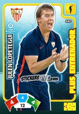 Sticker Julen Lopetegui - Liga Santander 2019-2020. Adrenalyn XL n. 480 - Panini