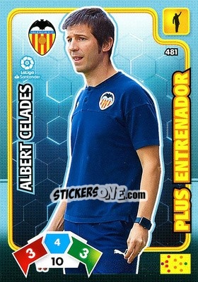 Sticker Albert Celades - Liga Santander 2019-2020. Adrenalyn XL n. 481 - Panini