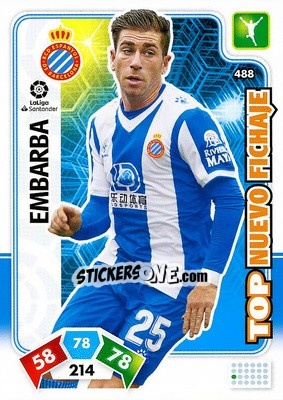 Sticker Embarba - Liga Santander 2019-2020. Adrenalyn XL n. 488 - Panini