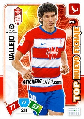 Sticker Vallejo - Liga Santander 2019-2020. Adrenalyn XL n. 490 - Panini