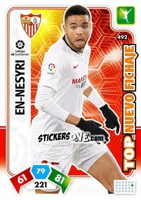 Sticker En-Nesyri - Liga Santander 2019-2020. Adrenalyn XL n. 492 - Panini
