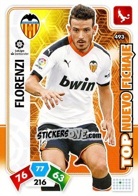 Sticker Florenzi - Liga Santander 2019-2020. Adrenalyn XL n. 493 - Panini