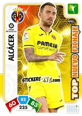 Sticker Alcácer - Liga Santander 2019-2020. Adrenalyn XL n. 495 - Panini