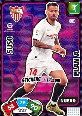 Sticker Suso - Liga Santander 2019-2020. Adrenalyn XL n. 510 - Panini