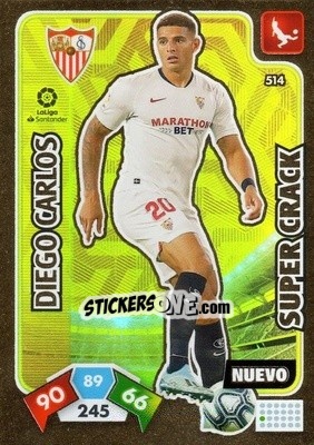 Sticker Diego Carlos - Liga Santander 2019-2020. Adrenalyn XL n. 514 - Panini