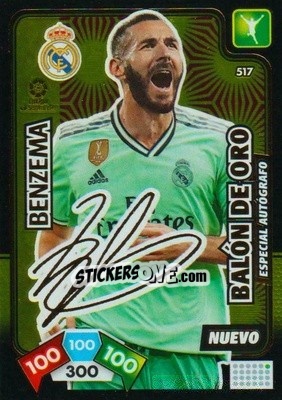 Sticker Benzema - Liga Santander 2019-2020. Adrenalyn XL n. 517 - Panini