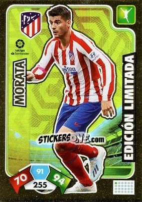 Cromo Álvaro Morata - Liga Santander 2019-2020. Adrenalyn XL - Panini