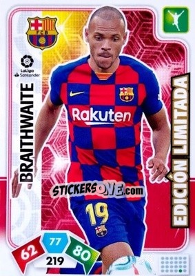 Sticker Braithwaite - Liga Santander 2019-2020. Adrenalyn XL n. LE-BRW - Panini