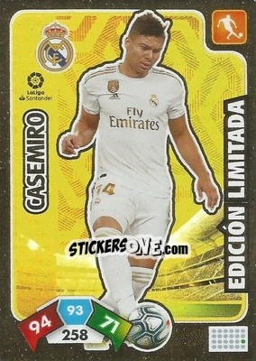 Sticker Casemiro - Liga Santander 2019-2020. Adrenalyn XL n. LE-C - Panini