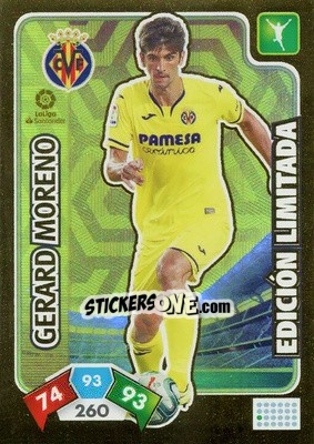 Figurina Gerard Moreno - Liga Santander 2019-2020. Adrenalyn XL - Panini