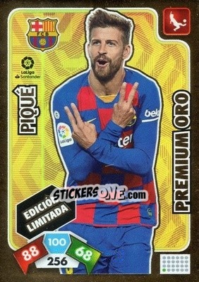 Sticker Gerard Piqué - Liga Santander 2019-2020. Adrenalyn XL n. LE-GP - Panini