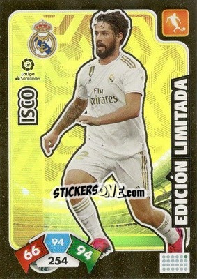 Sticker Isco - Liga Santander 2019-2020. Adrenalyn XL n. LE-I - Panini