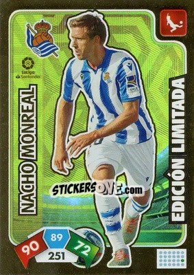 Sticker Nacho Monreal - Liga Santander 2019-2020. Adrenalyn XL n. LE-NM - Panini