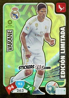 Sticker Raphaël Varane - Liga Santander 2019-2020. Adrenalyn XL n. LE-RV - Panini
