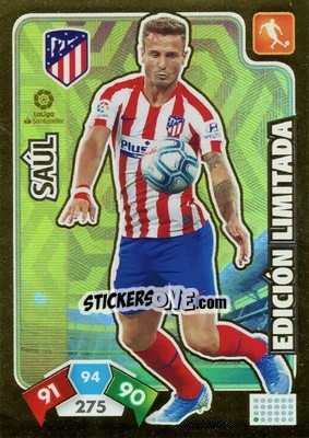 Figurina Saúl - Liga Santander 2019-2020. Adrenalyn XL - Panini