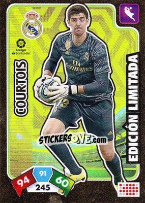 Sticker Thibaut Courtois - Liga Santander 2019-2020. Adrenalyn XL n. LE-TC - Panini
