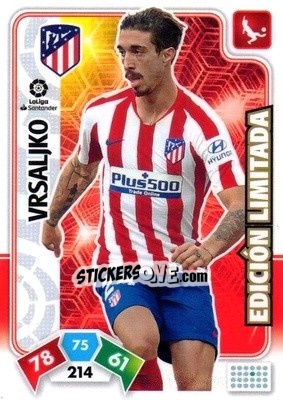 Cromo Vrsaljko - Liga Santander 2019-2020. Adrenalyn XL - Panini