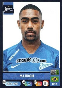 Sticker Малком / Malcom - Russian Premier League 2019-2020 n. 65 - Panini