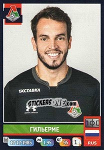 Sticker Гильерме / Guilherme - Russian Premier League 2019-2020 - Panini